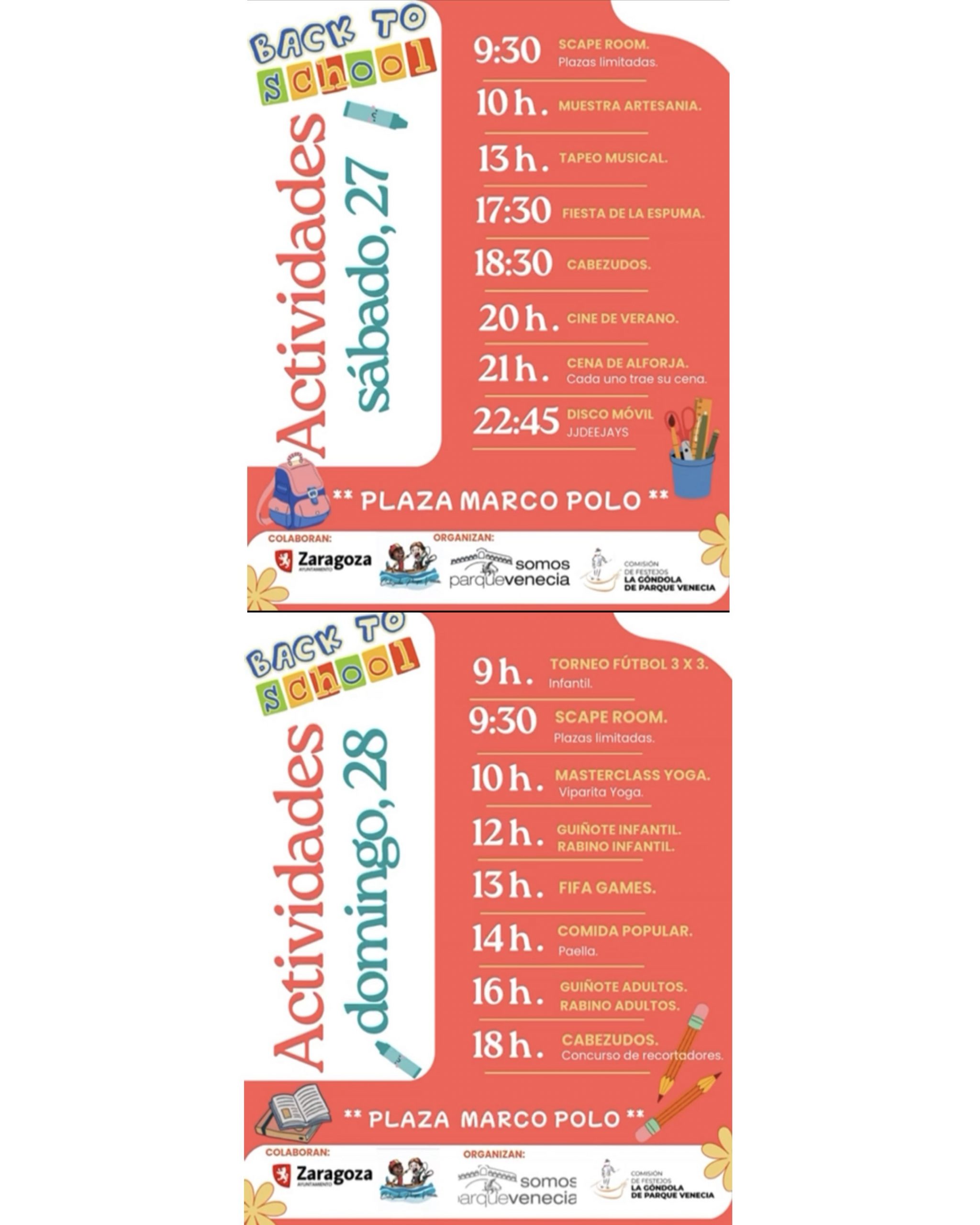 🎒✨ ¡Parque Venecia vuelve al cole a lo grande! ✨🎒