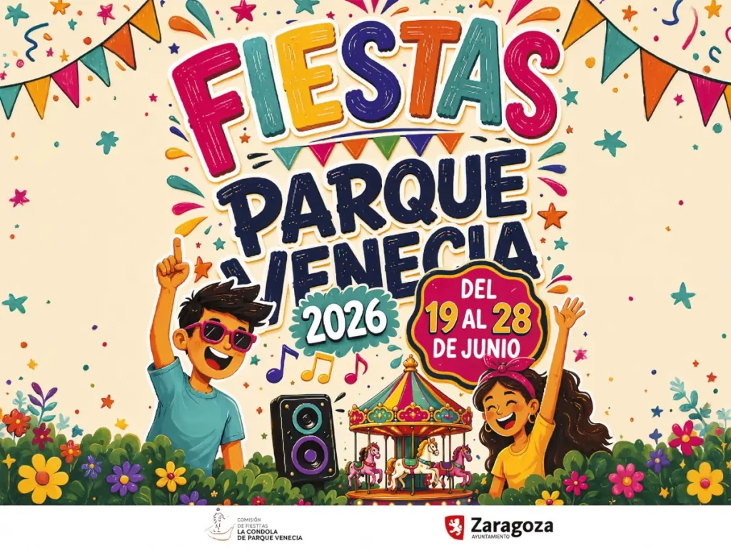 Portada del programa de fiestas de parque venecia
